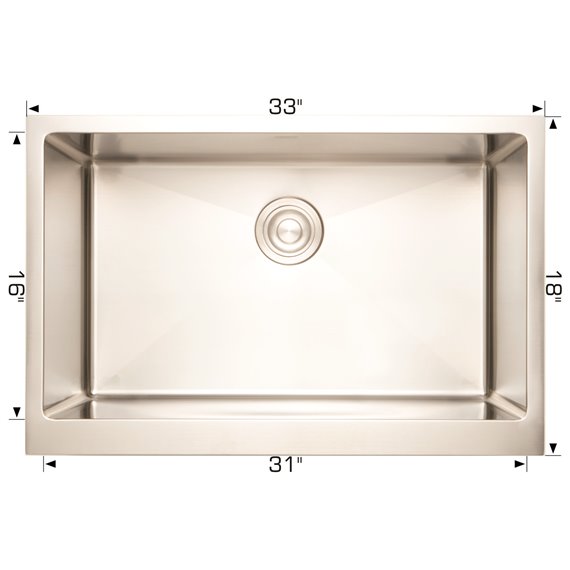 Bosco 203336 Titanium Series Stainless Steel Kitchen Sink