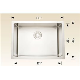 Bosco 203339 Titanium Series Stainless Steel Kitchen Sink