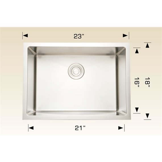 Bosco 203339 Titanium Series Stainless Steel Kitchen Sink