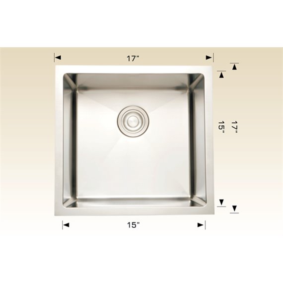 Bosco 203341 Titanium Series Stainless Steel Kitchen Sink