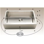 Bosco 203348 Deluxe Series Stainless Steel Kitchen Sink