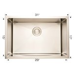 Bosco 203353 Titanium Series Stainless Steel Kitchen Sink