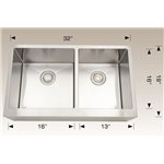 Bosco 203623 Deluxe Series Stainless Steel Kitchen Sink