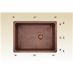 Bosco 206027 Copper Series Kitchen Sinks