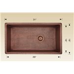 Bosco 206031 Copper Series Kitchen Sinks