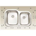 Bosco 207002 Super Series Stainless Steel Kitchen Sink