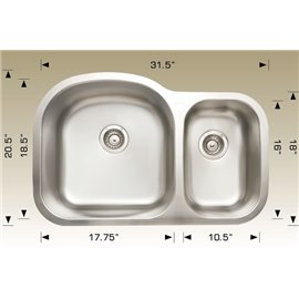 Bosco 207003 Super Series Stainless Steel Kitchen Sink