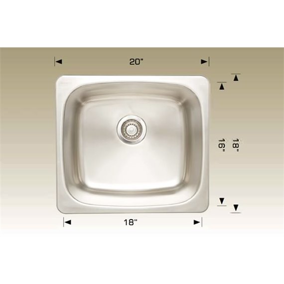 Bosco 207004 Super Series Stainless Steel Kitchen Sink