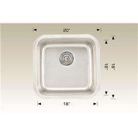 Bosco 207021 Standard Series Stainless Steel Kitchen Sink