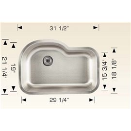 Bosco 207025 Builder Series Stainless Steel Kitchen Sink