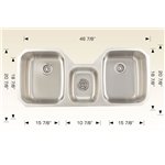 Bosco 207027 Builder Series Stainless Steel Kitchen Sink