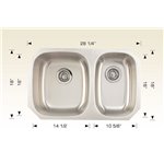 Bosco 207028 Builder Series Stainless Steel Kitchen Sink