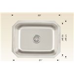 Bosco 207033 Builder Series Stainless Steel Kitchen Sink