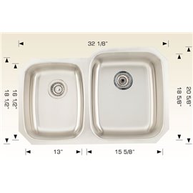 Bosco 207036 Builder Series Stainless Steel Kitchen Sink