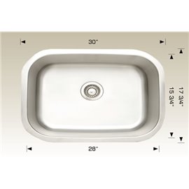 Bosco 207040 Standard Series Stainless Steel Kitchen Sink