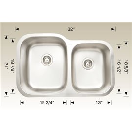 Bosco 207042 Standard Series Stainless Steel Kitchen Sink