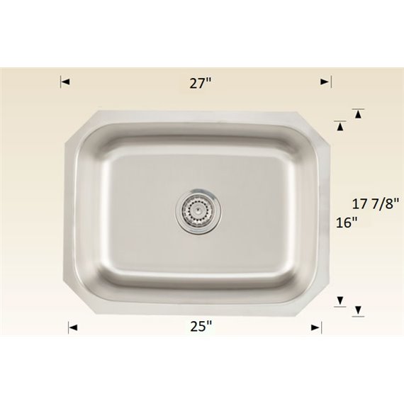 Bosco 207045 Builder Series Stainless Steel Kitchen Sink