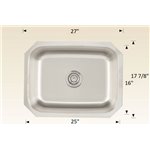 Bosco 207045 Builder Series Stainless Steel Kitchen Sink