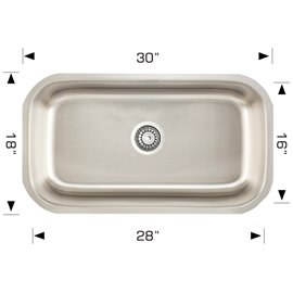 Bosco 207046 Builder Series Stainless Steel Kitchen Sink