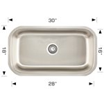 Bosco 207046 Builder Series Stainless Steel Kitchen Sink