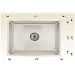 Bosco 207115 Standard Series Stainless Steel Kitchen Sink