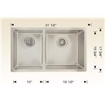 Bosco 207121 Standard Series Stainless Steel Kitchen Sink