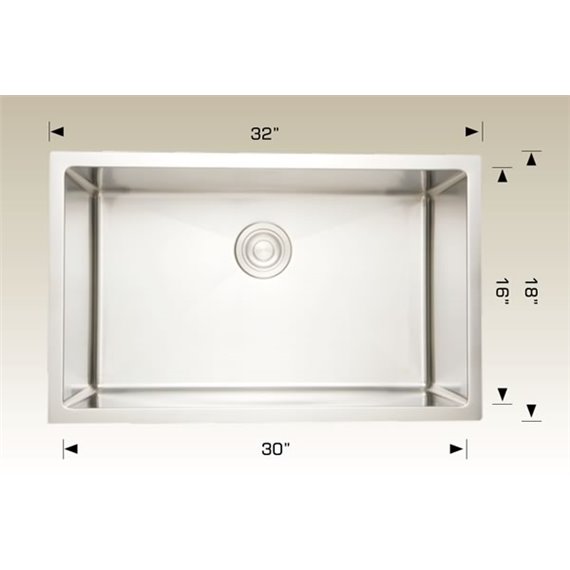 Bosco 208003 Standard Series Stainless Steel Kitchen Sink