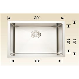 Bosco 208009 Titanium Series Stainless Steel Kitchen Sink