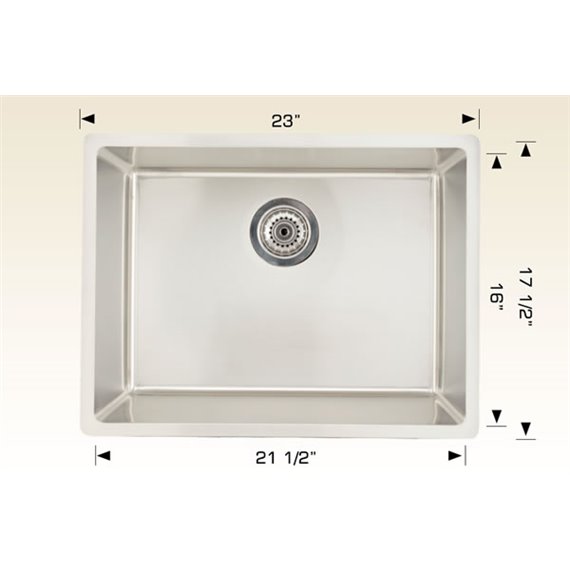 Bosco 208016 Builder Series Stainless Steel Kitchen Sink