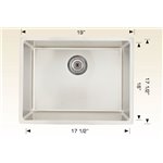 Bosco 208017 Builder Series Stainless Steel Kitchen Sink