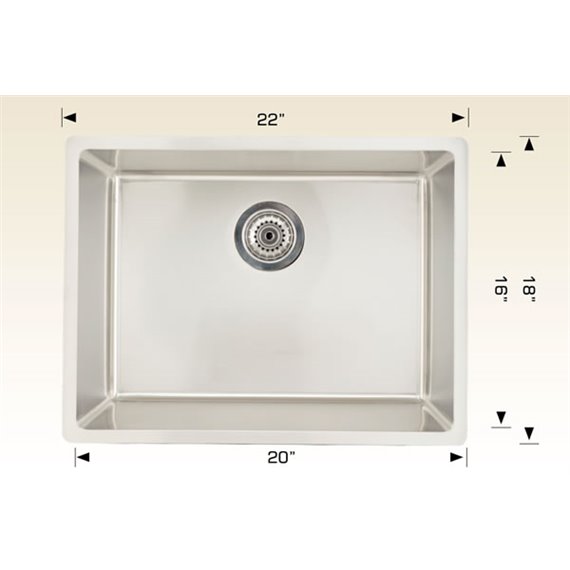 Bosco 208018 Builder Series Stainless Steel Kitchen Sink