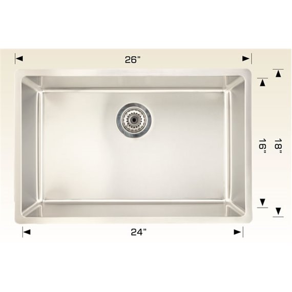 Bosco 208040 Builder Series Stainless Steel Kitchen Sink