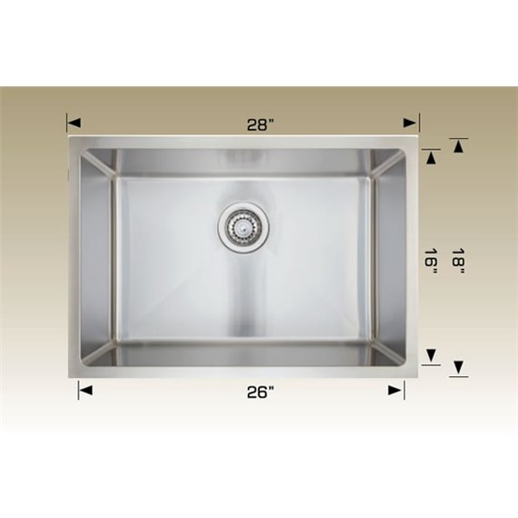 Bosco 208048 Super Series Stainless Steel Kitchen Sink