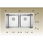 Bosco 208049 Super Series Stainless Steel Kitchen Sink