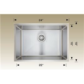 Bosco 208051 Super Series Stainless Steel Kitchen Sink