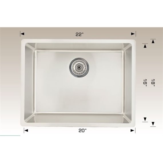 Bosco 208054 Laundry Series Stainless Steel Sink