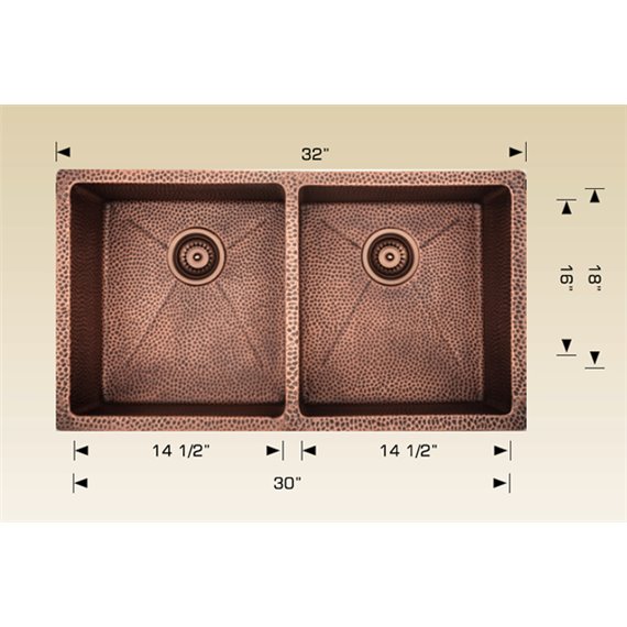 Bosco 226032 Copper Series Kitchen Sinks