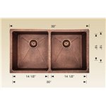 Bosco 226032 Copper Series Kitchen Sinks