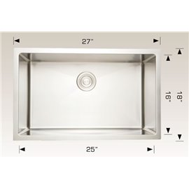 Bosco 202218C Commercial Series Stainless Steel Kitchen Sink