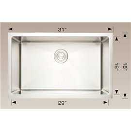 Bosco 202230 Plus Deluxe Plus Series Stainless Steel Kitchen Sink