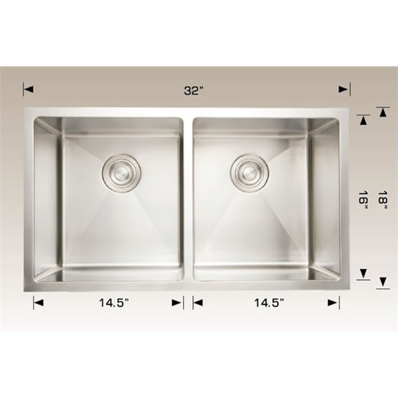 Bosco 203318 Plus Deluxe Plus Series Stainless Steel Kitchen Sink