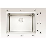 Bosco 203339C Commercial Series Stainless Steel Kitchen Sink