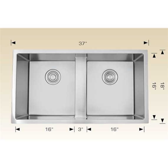 Bosco 203343M3 Titanium Series Stainless Steel Kitchen Sink