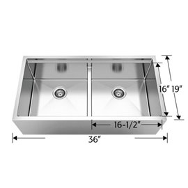 Bosco 203625M Titanium Series Plus Stainless Steel Kitchen Sink