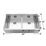 Bosco 203625M Titanium Series Plus Stainless Steel Kitchen Sink