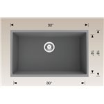 Bosco 205156S Granite Series Kitchen Sinks