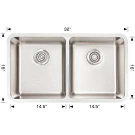 Bosco 207001B Super Series Stainless Steel Kitchen Sink