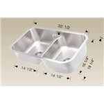 Bosco 207001M Standard Series Stainless Steel Kitchen Sink