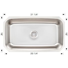 Bosco 207009B Super Series Stainless Steel Kitchen Sink