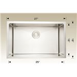 Bosco 208004 Plus Standard Plus Series Stainless Steel Kitchen Sink